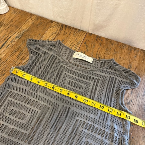 🩶 ELISA CAVALETTI – Sheer Crochet Knit Top – Taille S (Extensible) - Picture 4 of 9